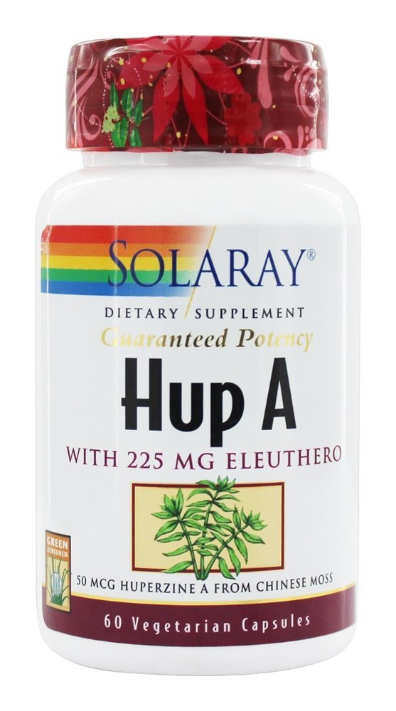 Comprar Hup A (Huperzina) Com 225 mg. de Eleuthero 50 mcg. - Cápsulas vegetarianas 60 Solaray