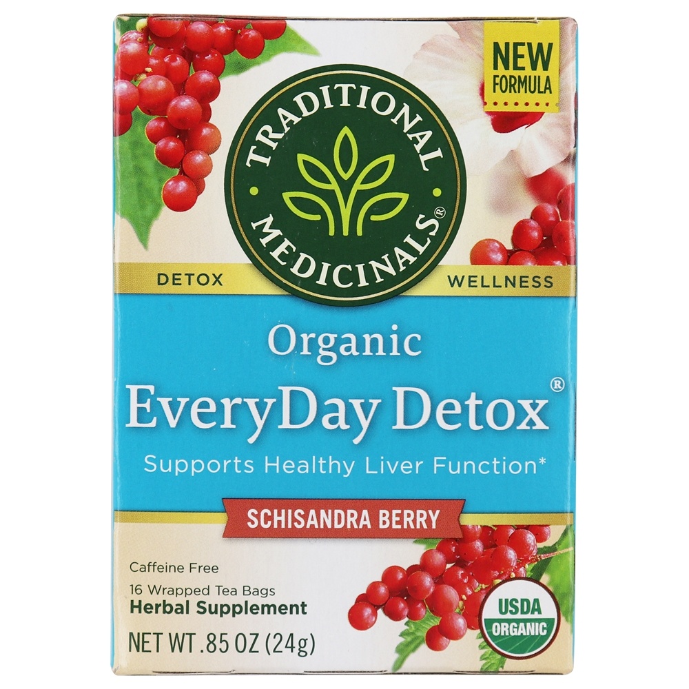 Comprar EveryDay Detox chá de ervas Schisandra Berry - 16 Saquinhos de Chá Traditional Medicinals