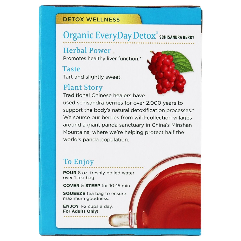 Comprar EveryDay Detox chá de ervas Schisandra Berry - 16 Saquinhos de Chá Traditional Medicinals - Imagem 3