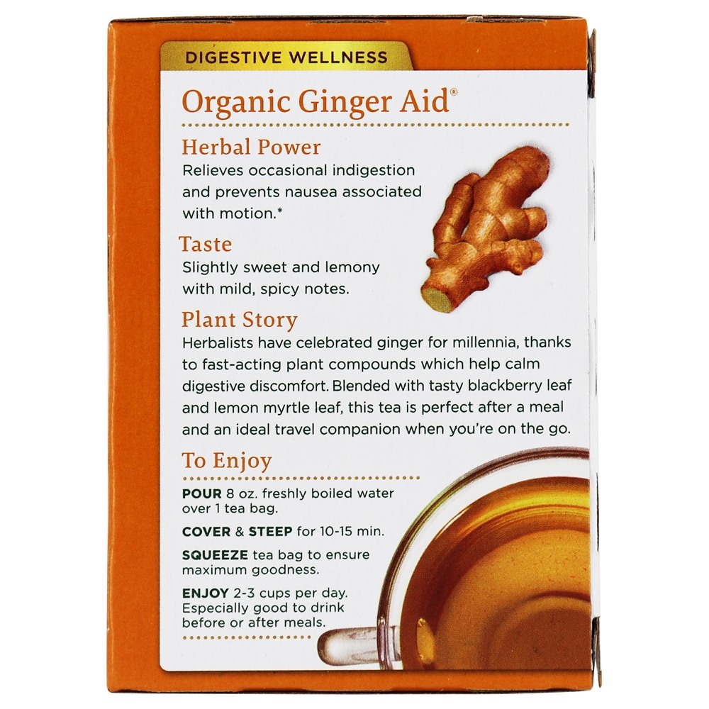 Comprar Chá de ervas orgânico de gengibre - 16 Saquinhos de Chá Traditional Medicinals - Imagem 3