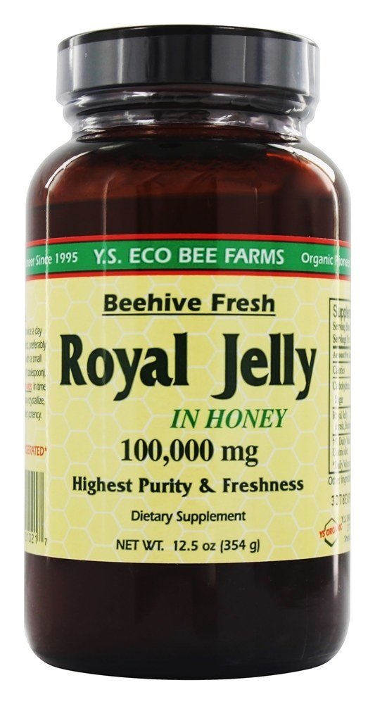 Comprar Geleia Real em Mel 100000 mg. - 12.5 oz. YS Organic Bee Farms