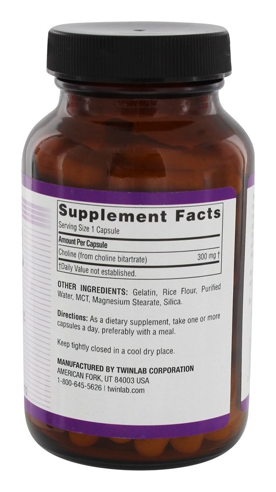 Comprar Tampas de Colina 300 mg. - Cápsulas 100 Twinlab - Imagem 2