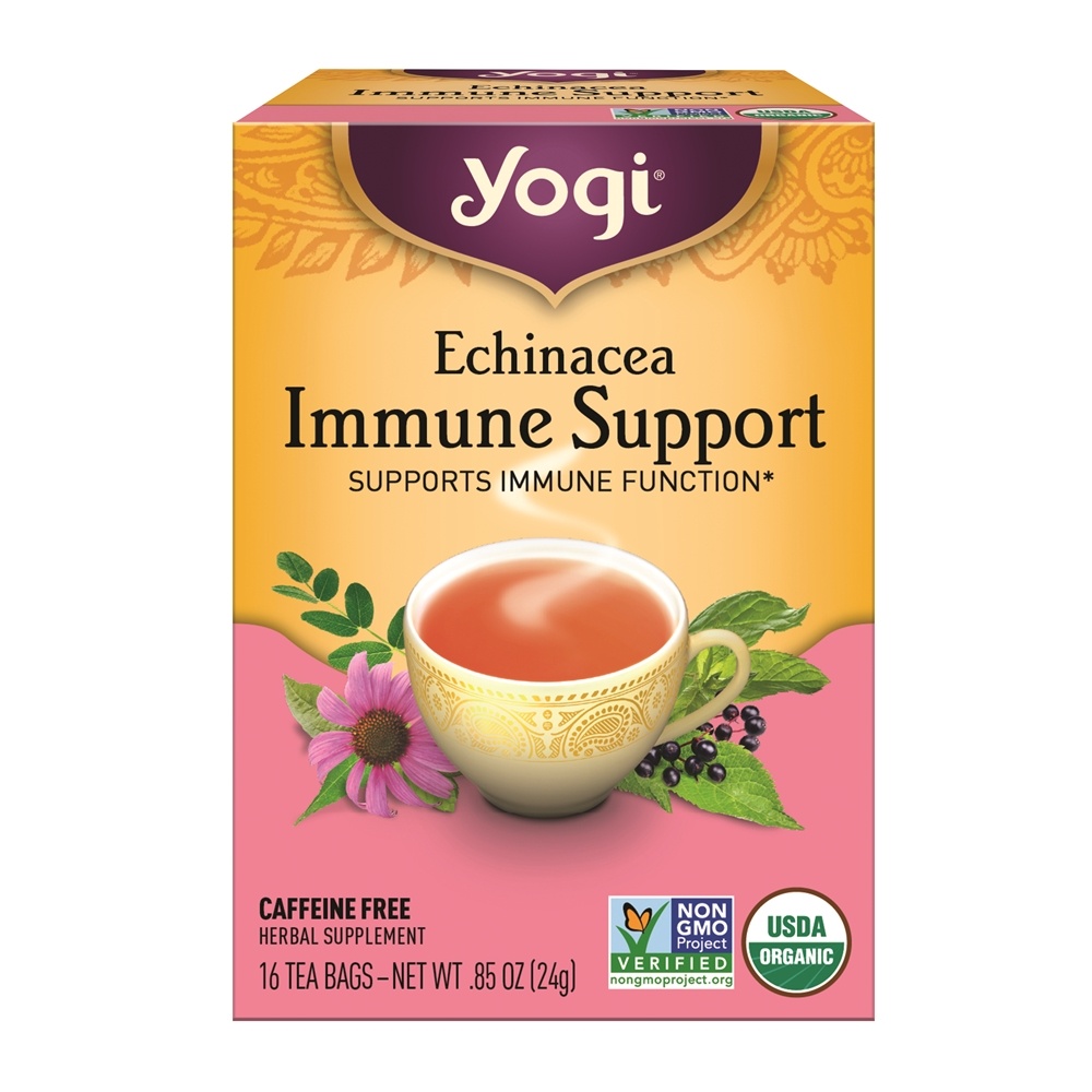 Comprar Echinacea Imune Support Sem cafeína - 16 Saquinhos de Chá Yogi Tea