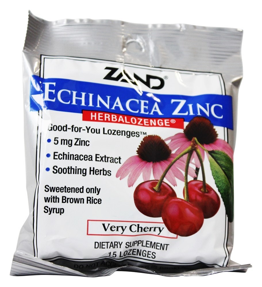 Comprar Herbalozenge Echinacea Zinco Cereja Sabor 5 mg. - 15 Pastilhas Zand