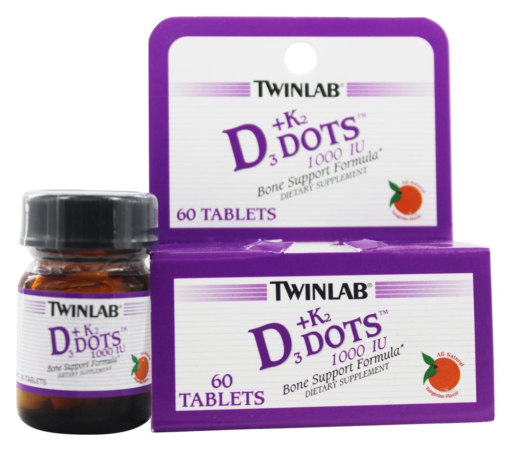 Comprar Vitaminas D3 + K2 Dots 1000 UI - 60 Tablets Twinlab