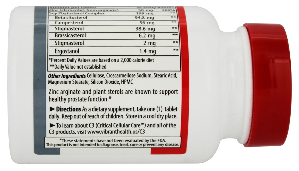 Comprar Zinco de um homem - 60 Tablets Vibrant Health - Imagem 3