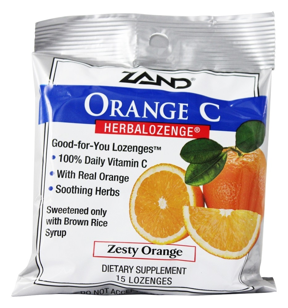Comprar Herbalozenge Orange C com Vitamina C Sabor Laranja - 15 Pastilhas Zand