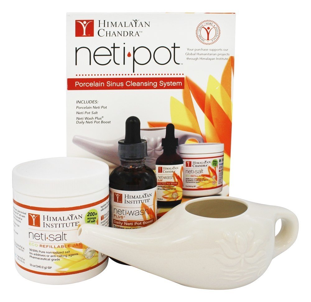 Comprar Sistema de limpeza de seio de porcelana Neti Pot Himalayan Chandra