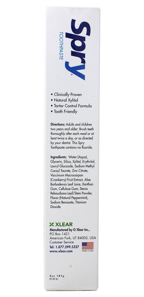 Comprar ágil Dental Defesa Anti-Placa Tártaro Controlar Creme dental Hortelã-pimenta - 5 oz. Livre de fluoreto Xlear - Imagem 2