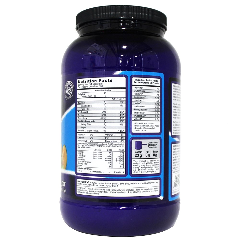 Comprar Néctar Soro de leite coalhado Proteína Isolar Cristal Céu - 2 lbs. Syntrax - Imagem 2