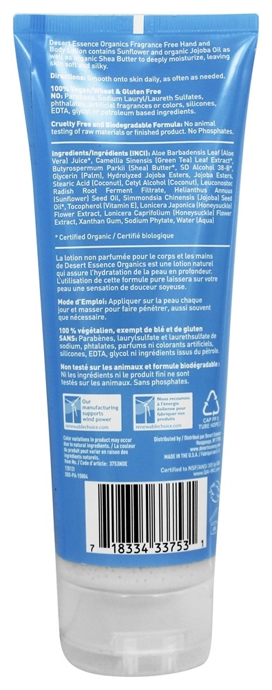 Comprar Loção para Mãos e Corpo sem Fragrância - 8 fl. oz. Desert Essence - Imagem 2
