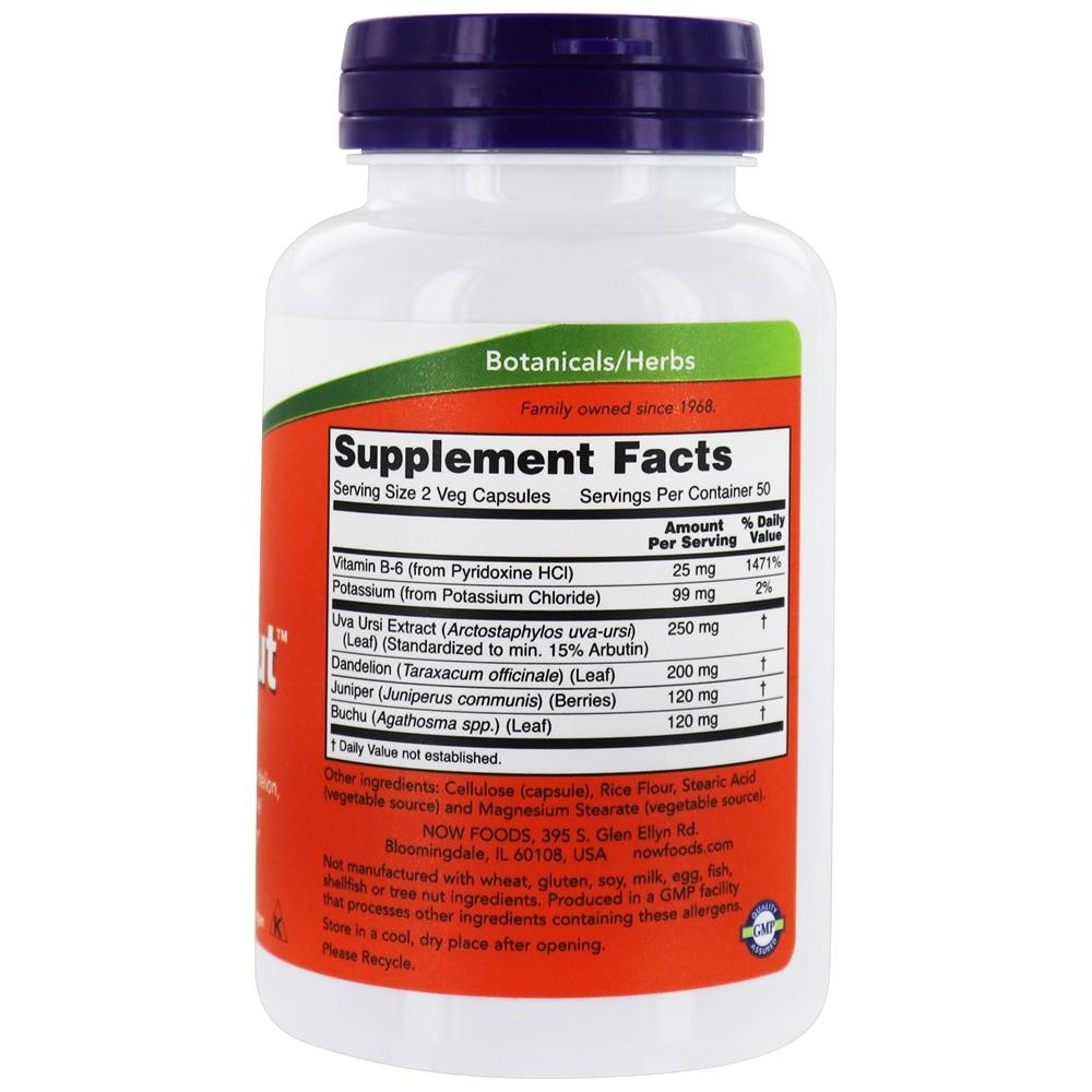 Comprar Fluido de saída de água Balance - 100 Cápsula (s) vegetal (s) NOW Foods - Imagem 2