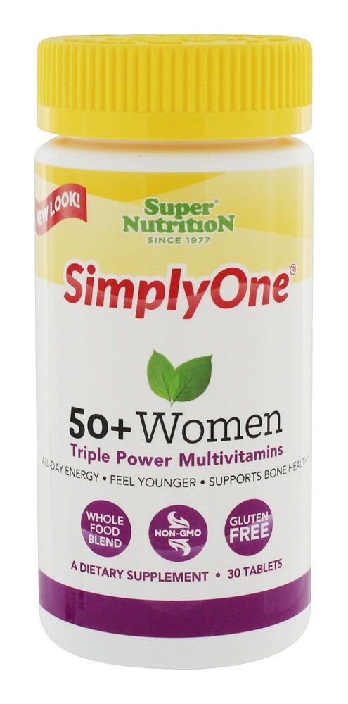 Comprar Simply One 50 + Multivitaminas Mulheres Triplo Poder - 30 Tablets Super Nutrition