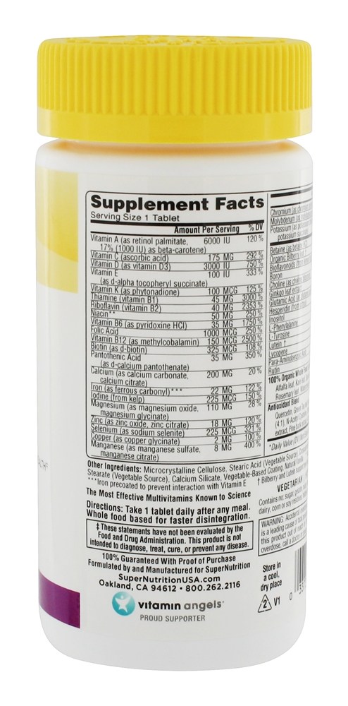 Comprar Simply One 50 + Multivitaminas Mulheres Triplo Poder - 30 Tablets Super Nutrition - Imagem 2