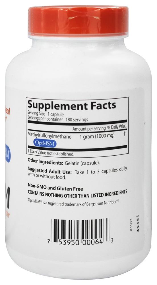 Comprar MSM 1000 mg. - Cápsulas 180 Doctor's Best - Imagem 2