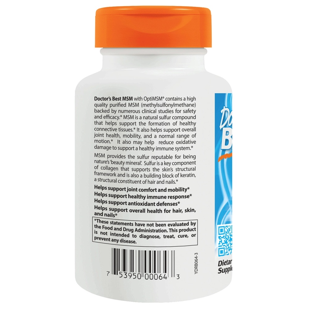 Comprar MSM 1000 mg. - Cápsulas 180 Doctor's Best - Imagem 3