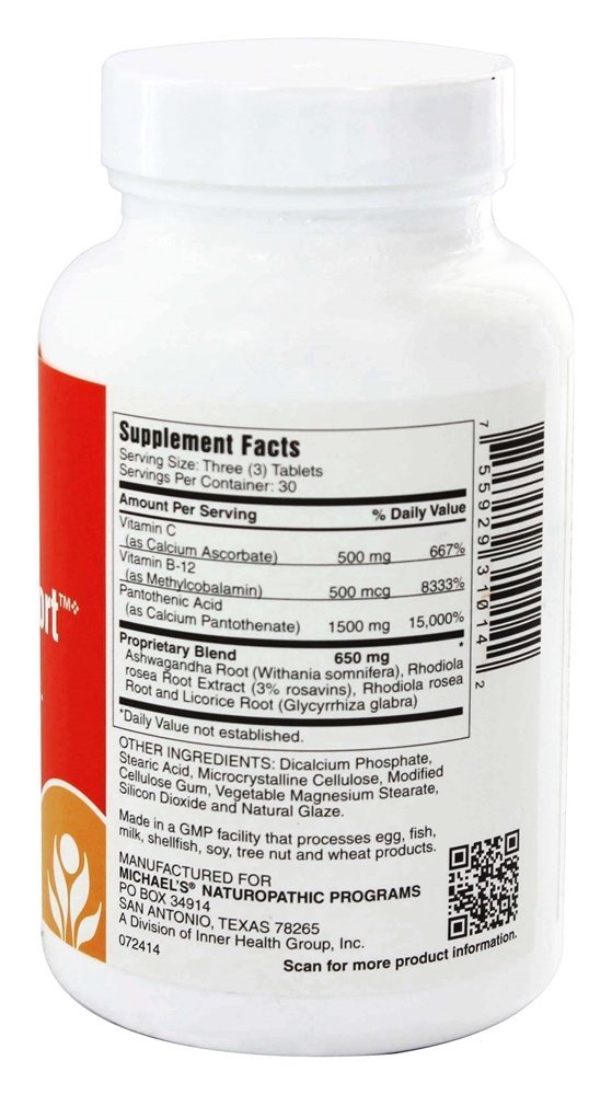 Comprar Ad-renal Xtra Energia Apoiar - 90 Comprimidos vegetarianos Michael's Naturopathic Programs - Imagem 2