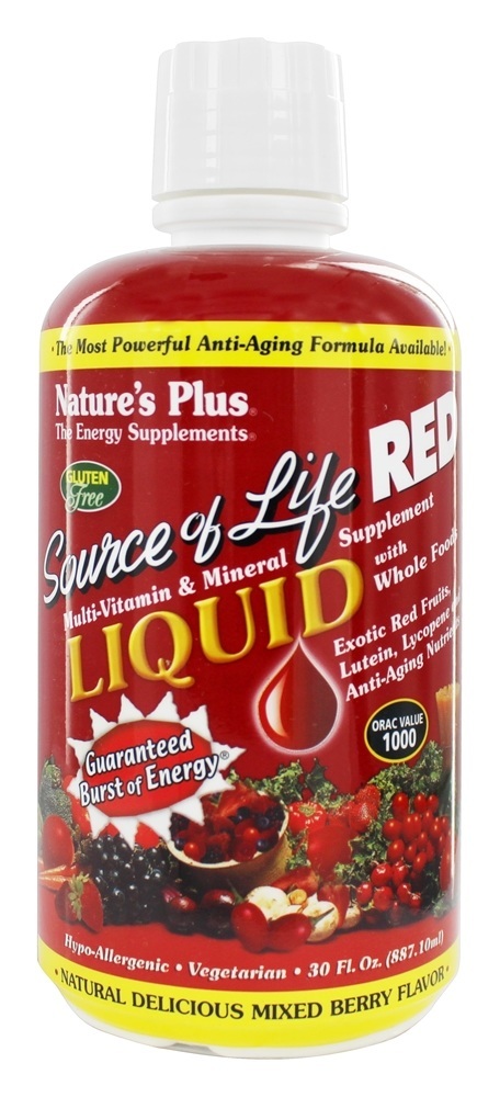 Comprar Fonte de Vida Vermelho Líquido Misto Baga - 30 fl. oz. Natures Plus