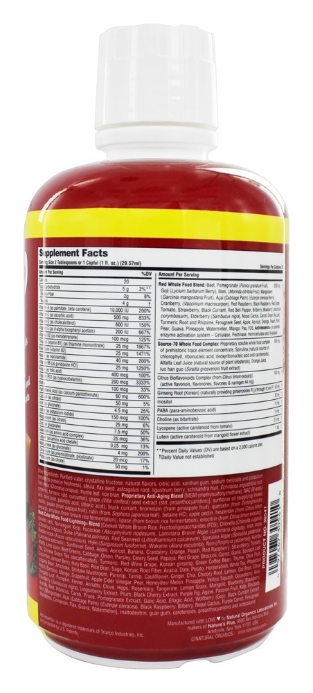 Comprar Fonte de Vida Vermelho Líquido Misto Baga - 30 fl. oz. Natures Plus - Imagem 2