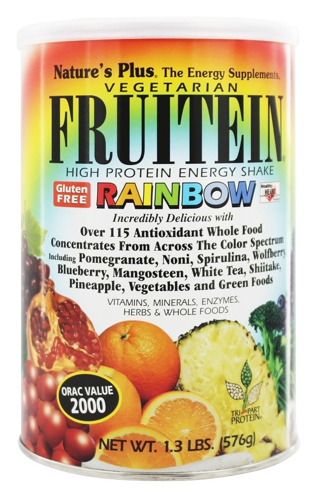 Comprar Fruitein Vegetariano Shake Rainbow - 1.3 lbs. Natures Plus
