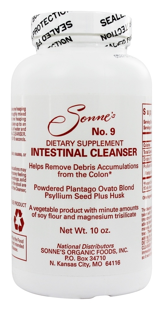 Comprar Intestinal Cleanser # 9 Agente de volume natural - 10 oz. Sonne's