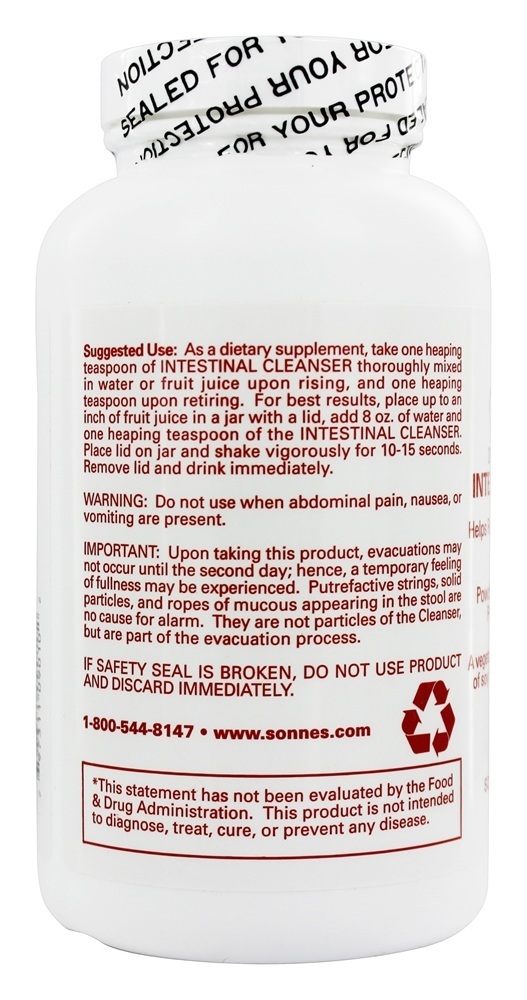 Comprar Intestinal Cleanser # 9 Agente de volume natural - 10 oz. Sonne's - Imagem 3