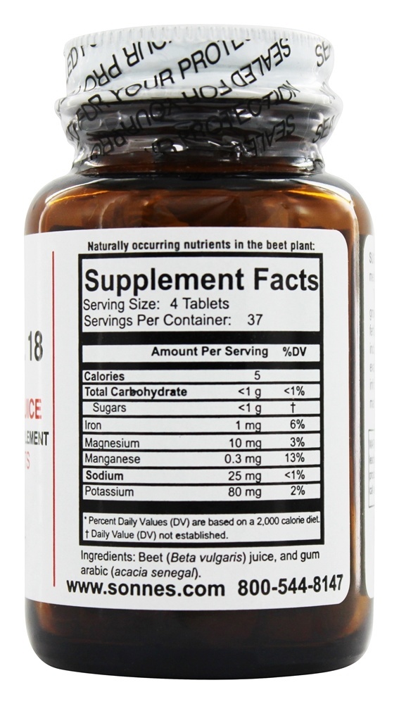 Comprar Suco de Beterraba da Planta Inteira # 18 - 150 Tablets Sonne's - Imagem 2