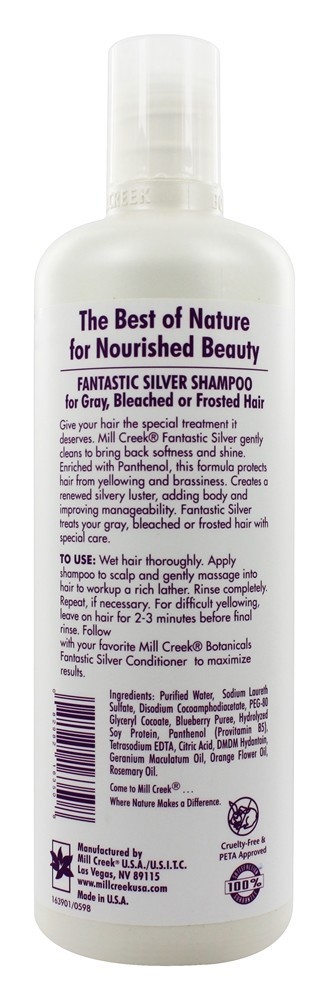 Comprar Shampoo prata fantástico para cabelos branqueados ou fosco cinza - 16 fl. oz. Mill Creek Botanicals - Imagem 2