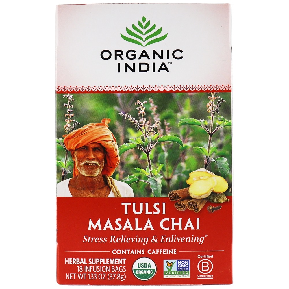 Comprar Tulsi Chá Masala Chai - 18 Saquinhos de Chá Organic India