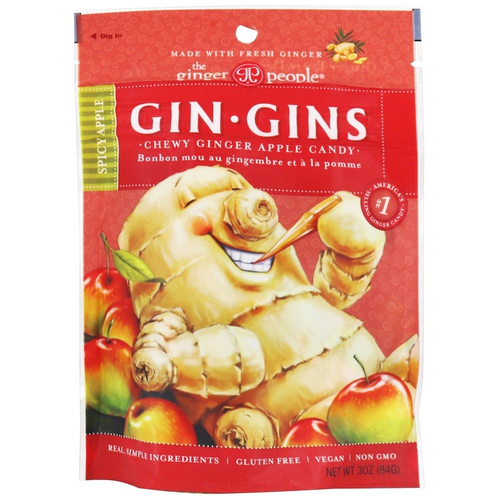 Comprar Gins Gins mastigáveis Gengibre Sabor de maçã picante - 3 oz. Ginger People