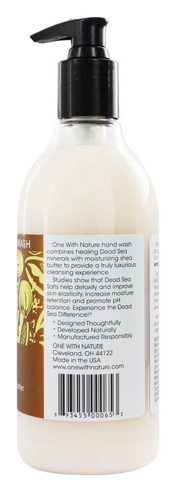 Comprar Manteiga de Karité de Lavagem de Mãos Mineral do Mar Morto - 12 fl. oz. One With Nature - Imagem 3