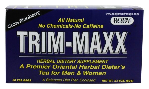 Comprar Trim-Maxx Herbal Dieter Chá para homens e mulheres Cran-Blueberry - 30 Saquinhos de Chá Body Breakthrough - Imagem 4