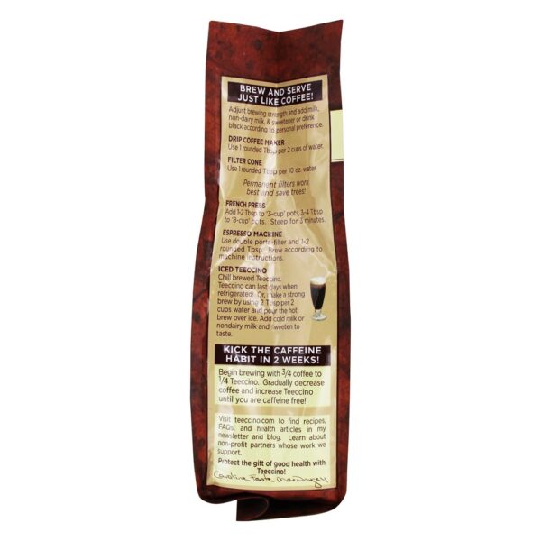 Comprar Café com ervas com molho médio e com cafeína sem molho Avelã - 11 oz. Teeccino - Imagem 4