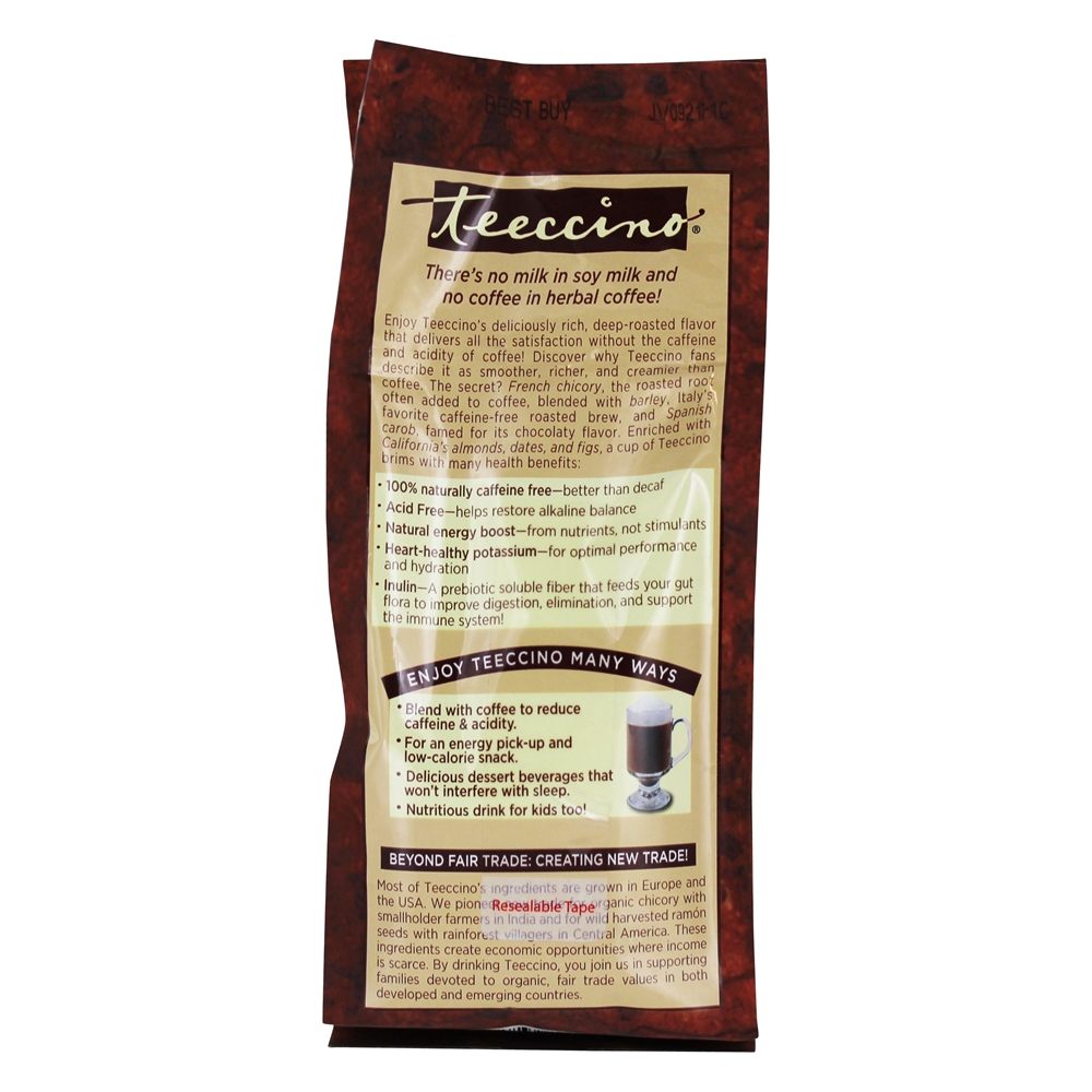 Comprar Café de ervas de chicória com café nao torrado - 11 oz. Teeccino - Imagem 3