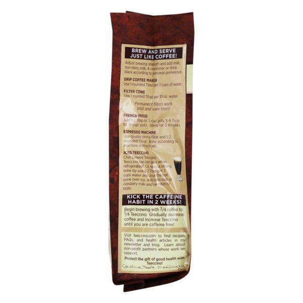 Comprar Café de ervas de chicória com café nao torrado - 11 oz. Teeccino - Imagem 4