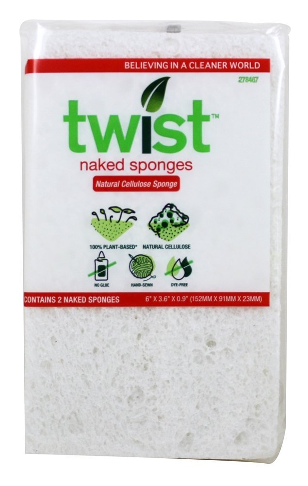 Comprar Esponjas Nus Baseadas em Plantas Médio - Pacote 2 Twist