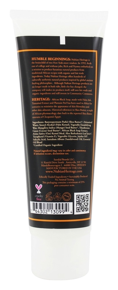Comprar Sabonete Preto Africano Creme para as Mãos - 4 fl. oz. Nubian Heritage - Imagem 2