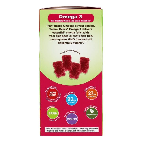 Comprar Yummi Bears Omega 3 Infantil Sem Peixe - 90 Gummies Hero Nutritionals Products - Imagem 5