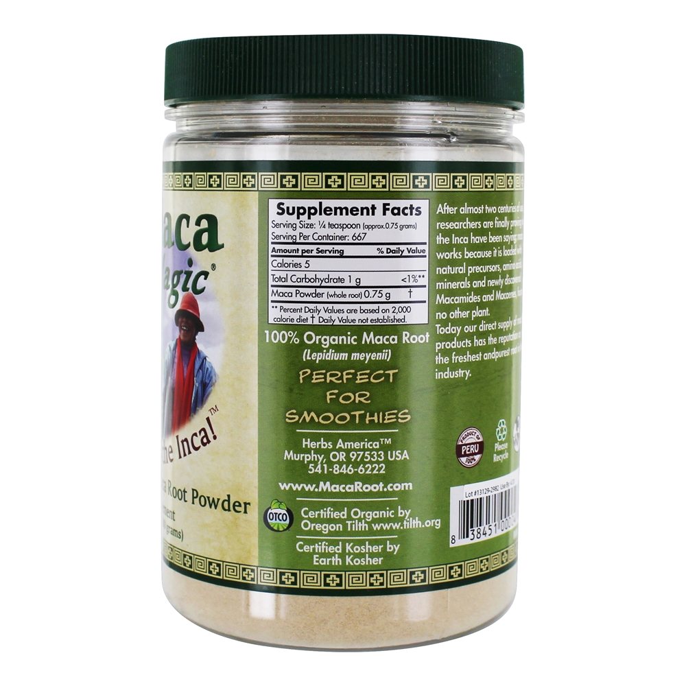 Comprar 100 % Pure pó orgânico de raiz de maca - 1.1 lb. Maca Magic - Imagem 2