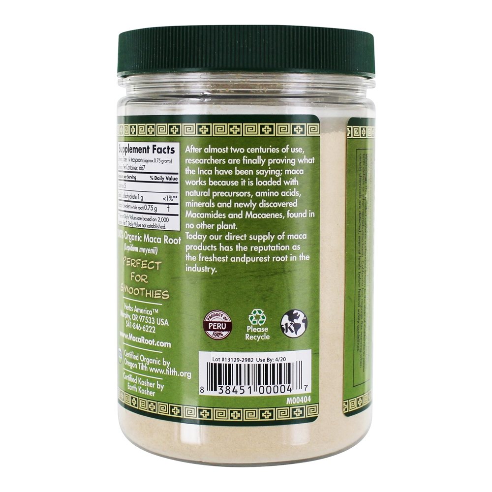 Comprar 100 % Pure pó orgânico de raiz de maca - 1.1 lb. Maca Magic - Imagem 3
