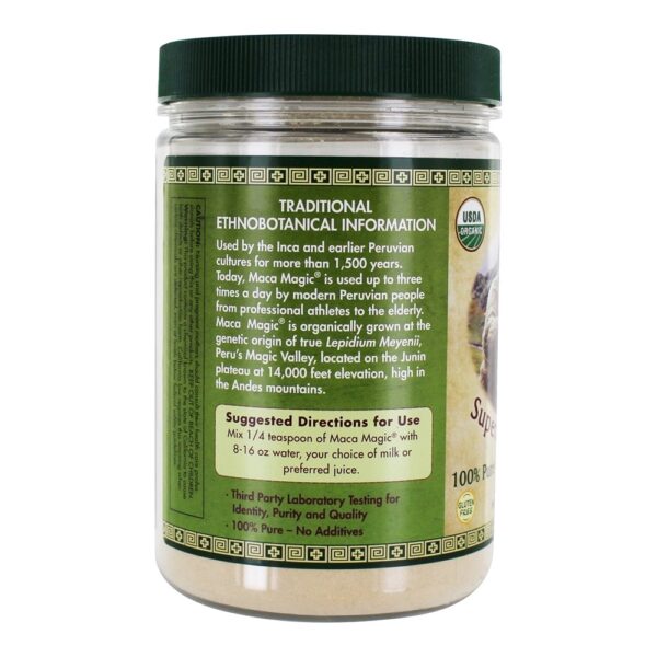 Comprar 100 % Pure pó orgânico de raiz de maca - 1.1 lb. Maca Magic - Imagem 4
