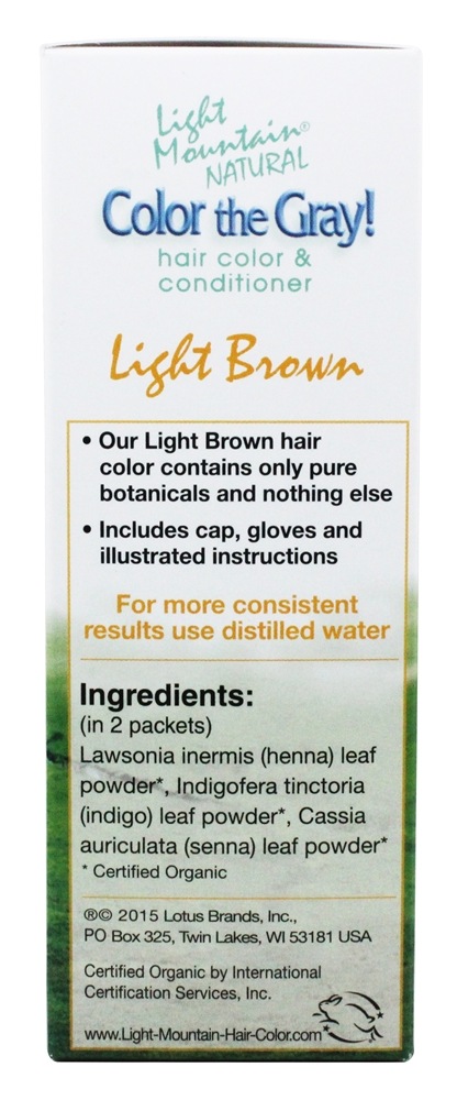Comprar Cor Cinza Cabelo Cor & Condicionador Kit Castanho Claro - 7 fl. oz. Light Mountain Natural - Imagem 2