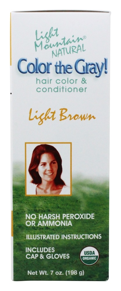 Comprar Cor Cinza Cabelo Cor & Condicionador Kit Castanho Claro - 7 fl. oz. Light Mountain Natural - Imagem 4