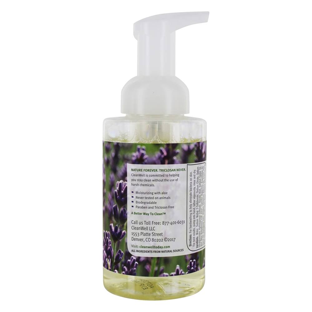 Comprar Alfazema natural do sabão da mão da espuma de Antibacterial - 9.5 fl. oz. CleanWell - Imagem 3