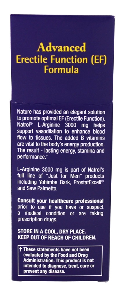 Comprar L-Arginina 3000 mg. - 90 Tablets Natrol - Imagem 3
