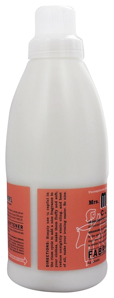 Comprar Limpar Dia Tecido Amaciante Gerânio - 32 fl. oz. Mrs. Meyer's - Imagem 3