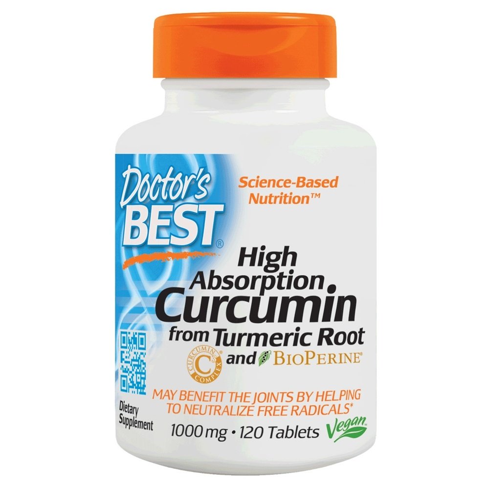 Comprar Curcumina de Alta Absorção da Raiz de Curcuma 1000 mg. - 120 Tablets Doctor's Best