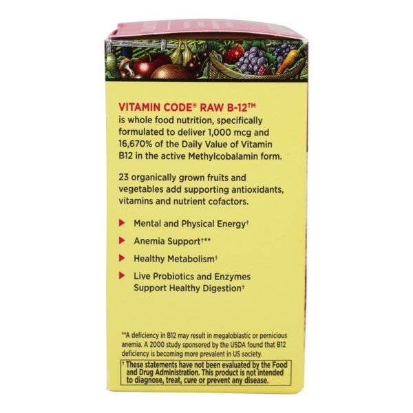 Comprar Vitamin Code B12 Pura 1000 mcg. - Cápsulas vegetarianas 30 Garden of Life - Imagem 4