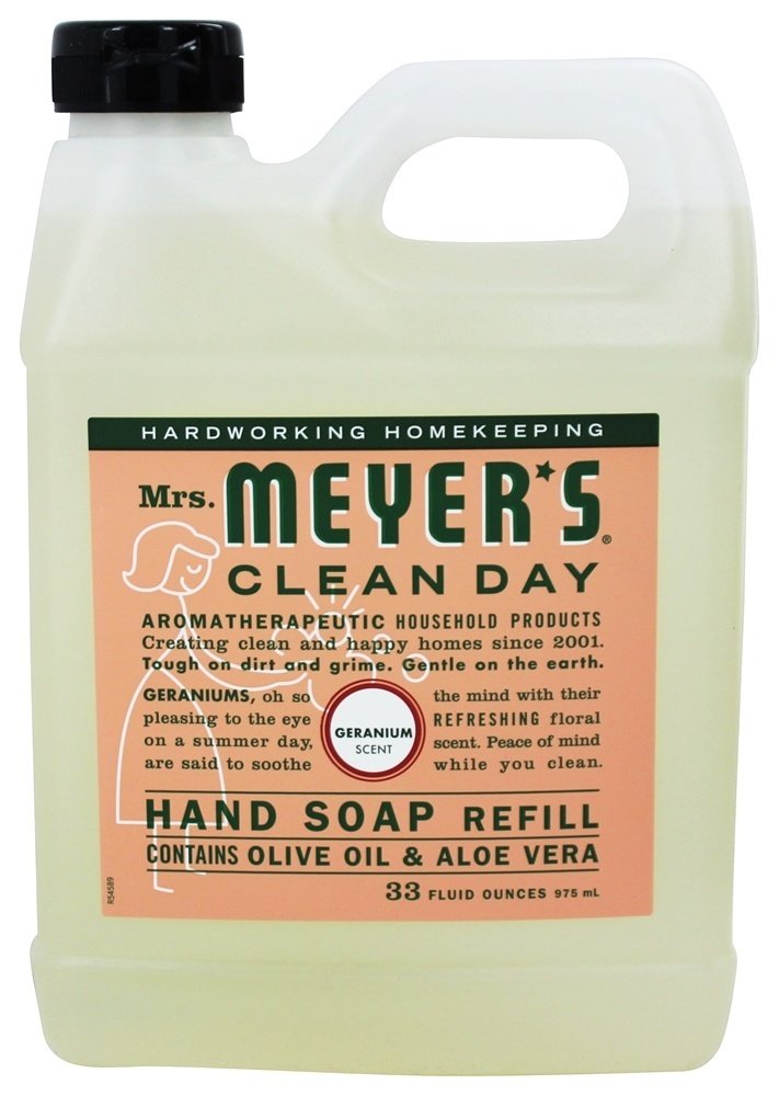 Comprar Dia limpo de sabonete líquido mão reencher gerânio - 33 fl. oz. Mrs. Meyer's