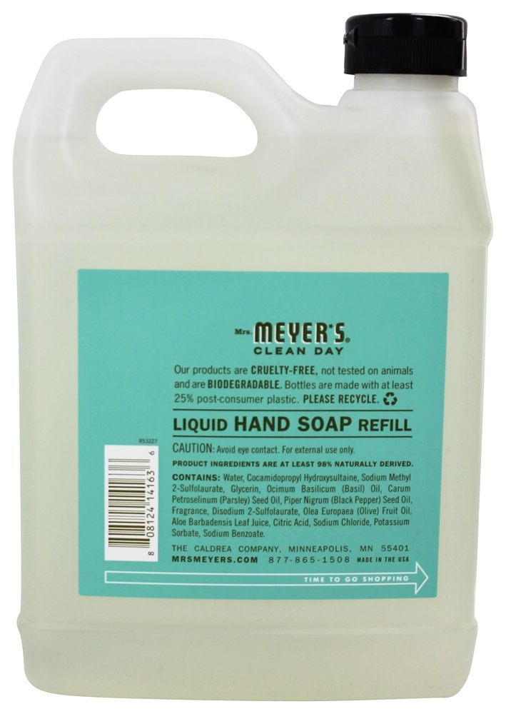 Comprar Dia limpo de sabonete líquido mão reencher gerânio - 33 fl. oz. Mrs. Meyer's - Imagem 2